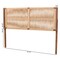 Bali & Pari Holitz Modern Bohemian Walnut Brown Finished Bayur Wood Queen Size Headboard 236-13340-ZORO - alternate 8